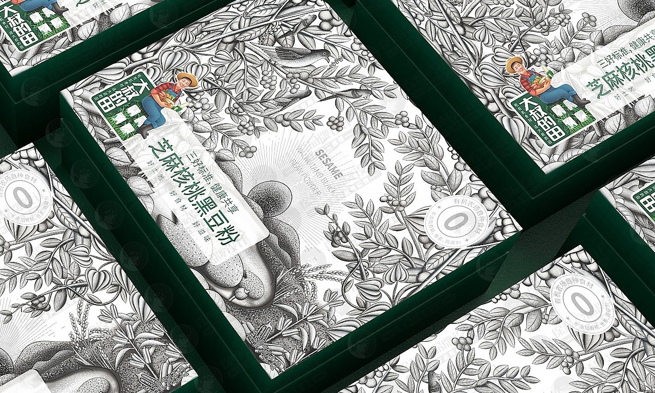 大叔的田芝麻核桃黑豆粉