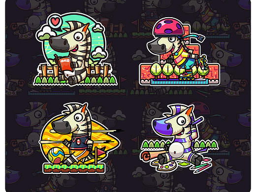 “愛閱斑馬”—雜志吉祥物設計（個人主頁-ZMzA3ODgwOTY=） - IP形象 - 站酷設計師喵斯塔卜插畫原創(chuàng)素材 - 站酷ZCOOL