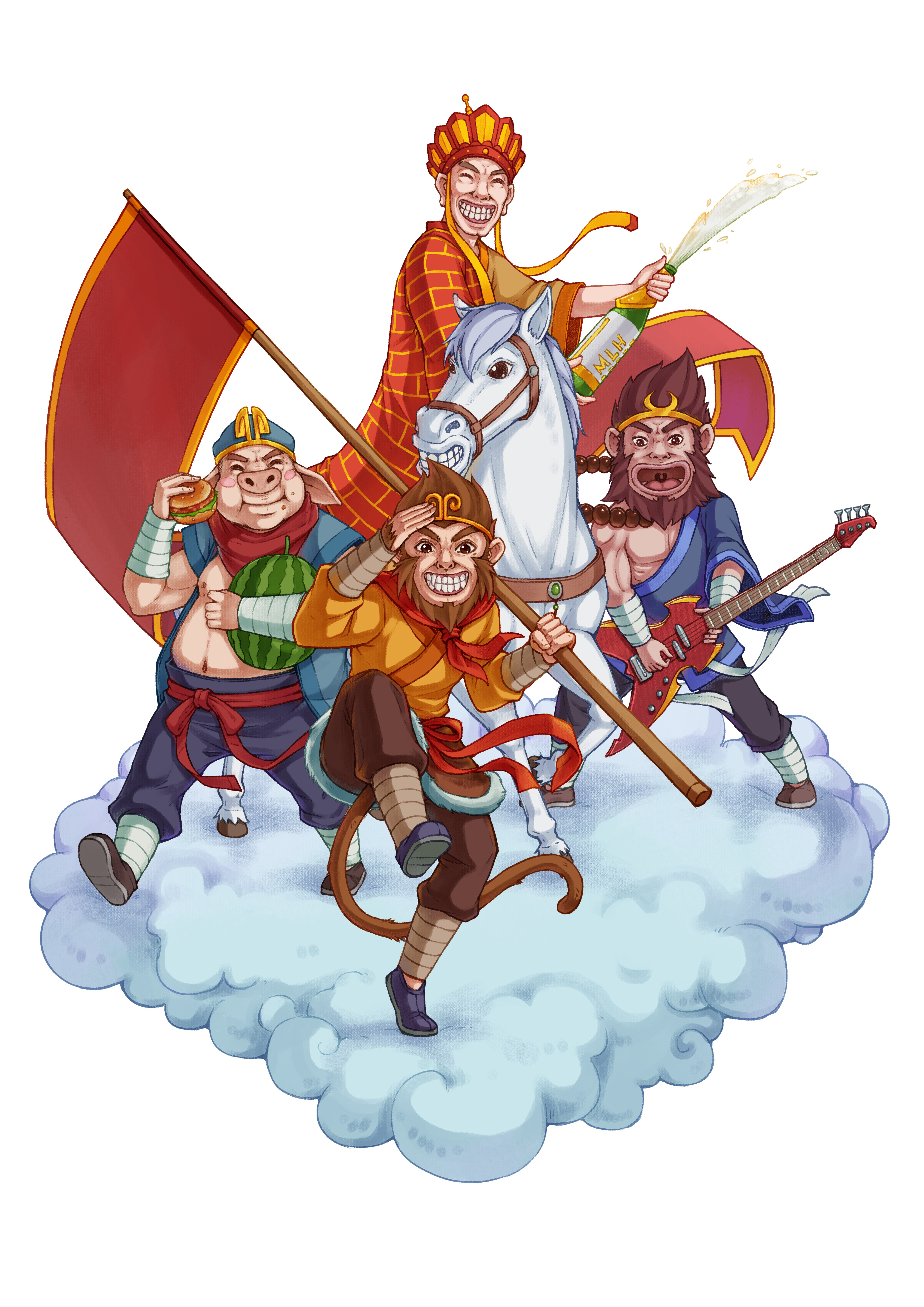 《西游记》题材插画