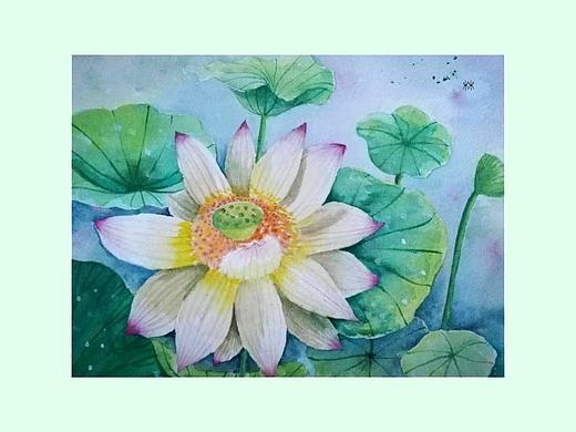 荷花系列04（个人主页-ZMzg0NjE3NTY=） - 绘画 - 站酷设计师聂泡泡原创素材 - 站酷ZCOOL