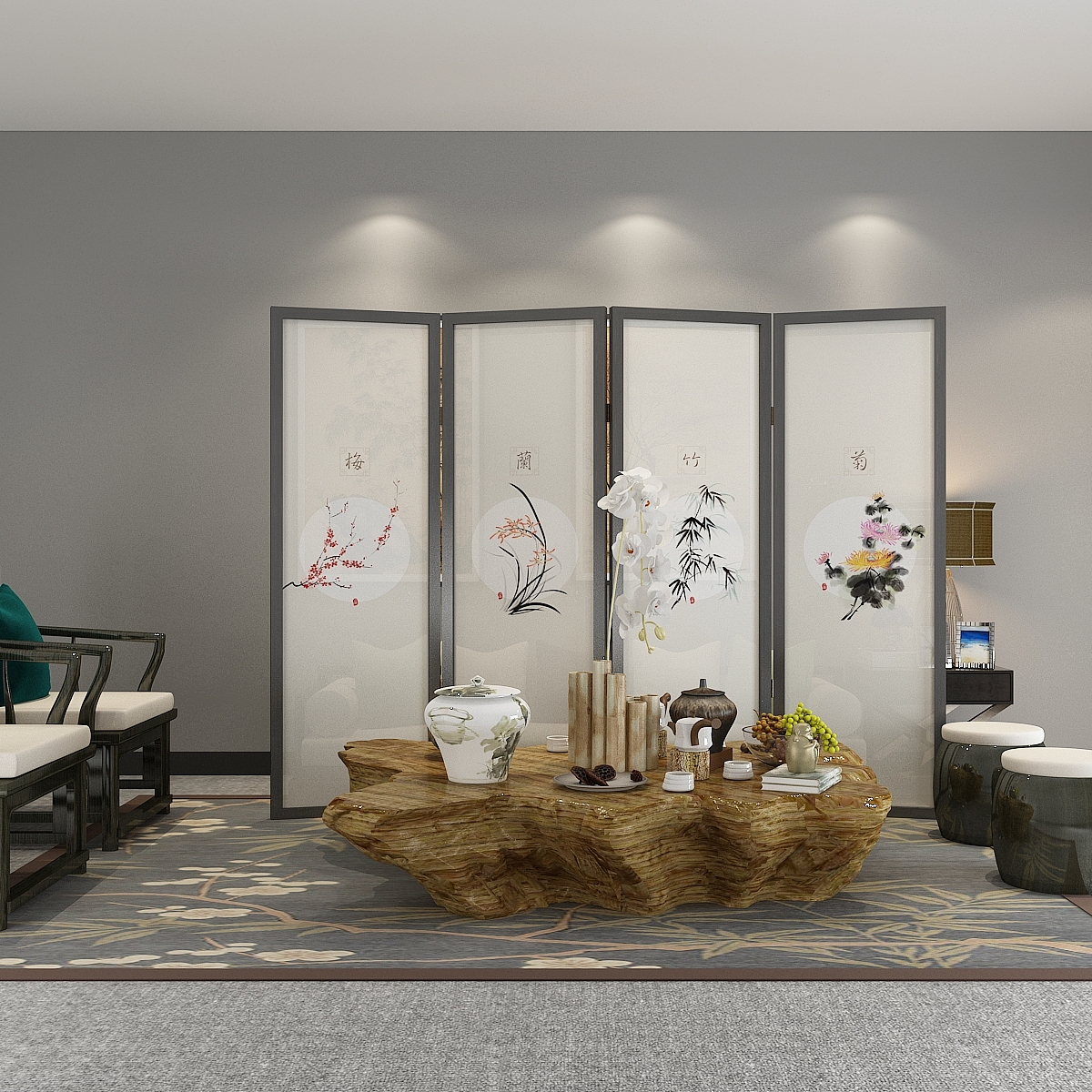 3D屏风渲染赏析