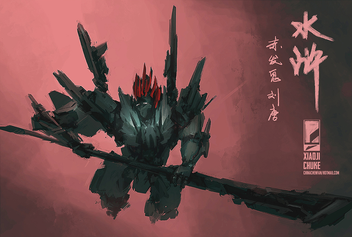 机甲概念设计——水浒人物像(图ZMjY5MTE2NzM2) - 概念设定 - 站酷设计师小鸡出殻原创素材 - 站酷ZCOOL