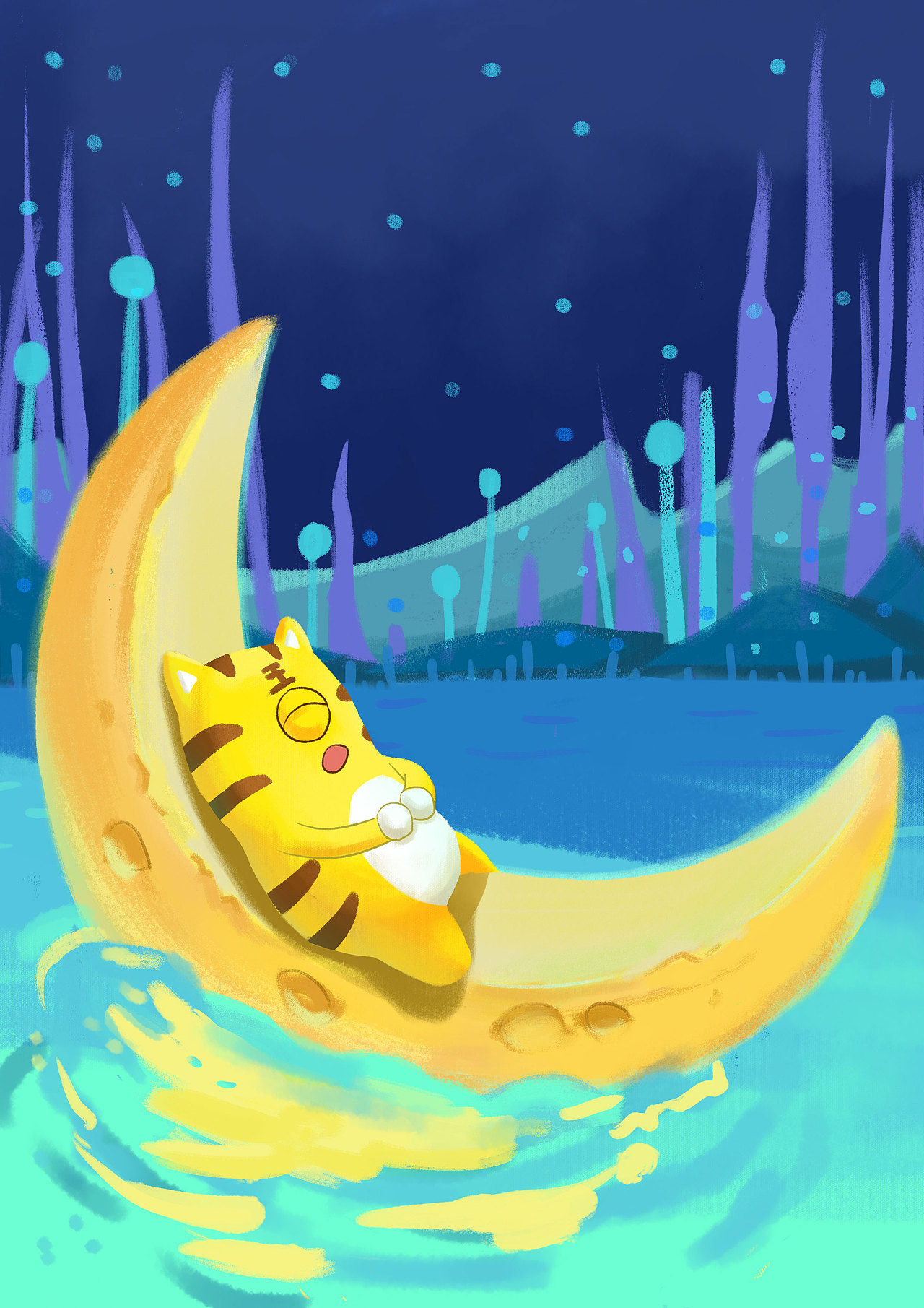 懒虎的梦境世界（图ZMjAwMTA1MTU2） - 商业插画 - 站酷设计师每日大单品原创素材 - 站酷ZCOOL