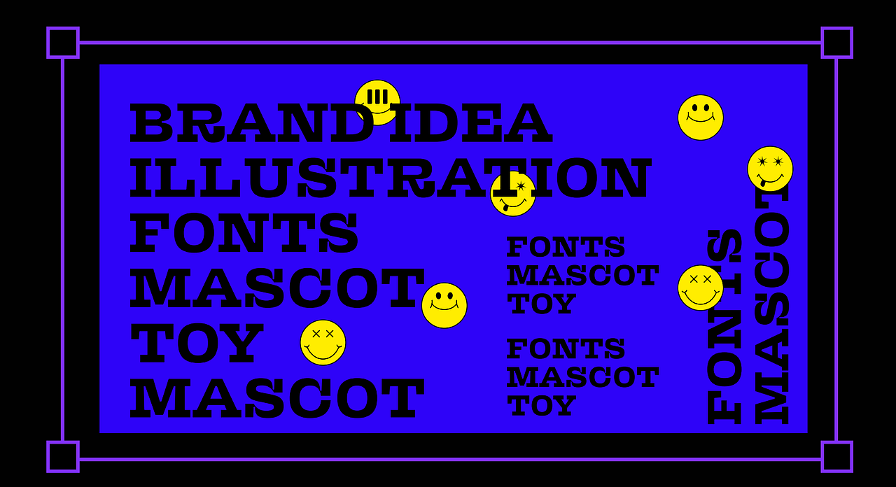 单色涂鸦风格品牌插画设计-扑克三国