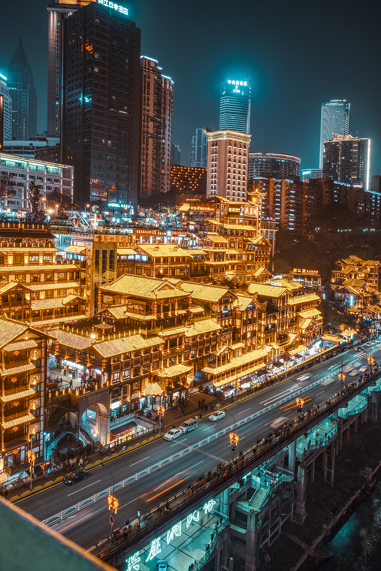 重庆 夜景（图ZMjQ2NDY2MzMy） - 环境/建筑摄影 - 站酷设计师joericawang原创素材 - 站酷ZCOOL