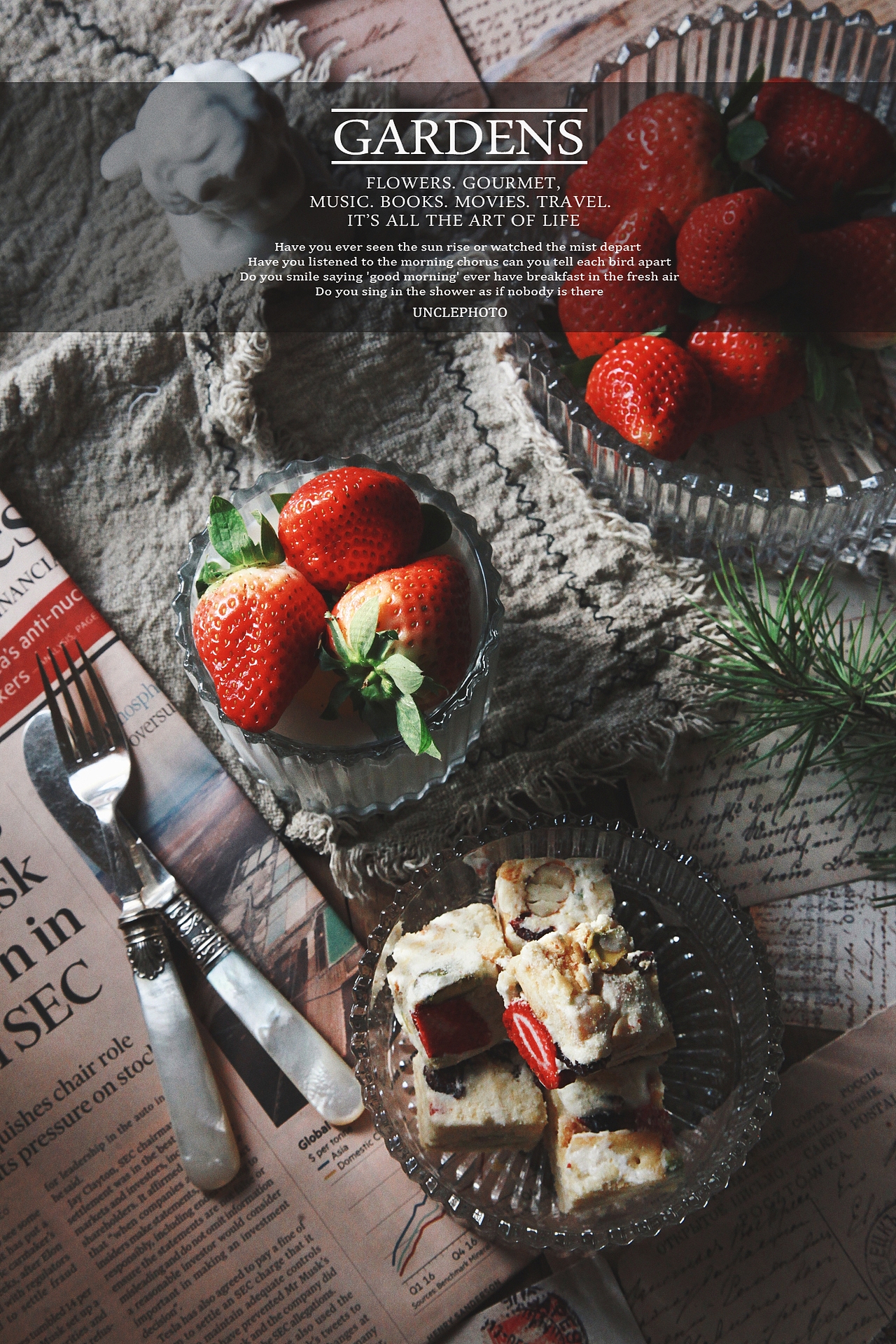 rachel 寄来的牛轧糖~下午茶摆拍