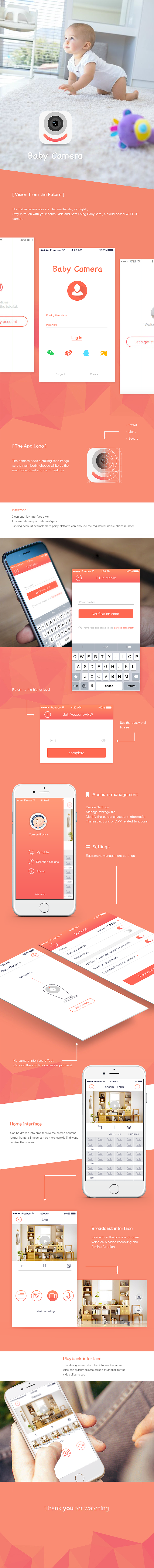 Baby Camera APP 移动端UI界面设计（图ZMjU0NzM3MTI=） - APP界面 - 站酷设计师JOHNNYFJY原创素材 - 站酷ZCOOL