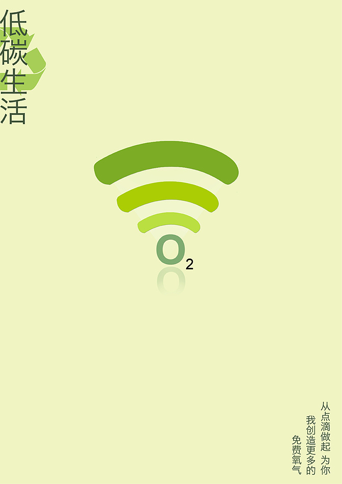 低碳生活创意海报