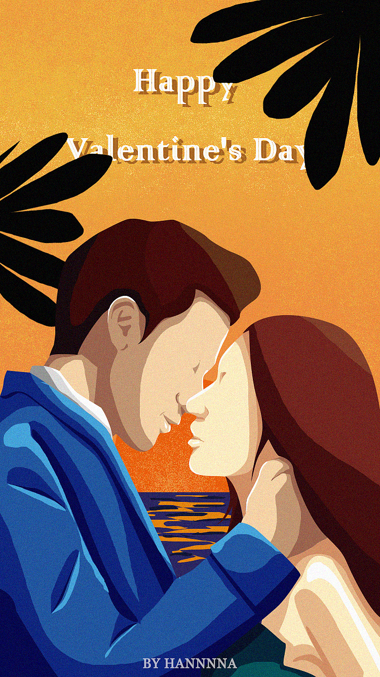 闪屏插画-情人节