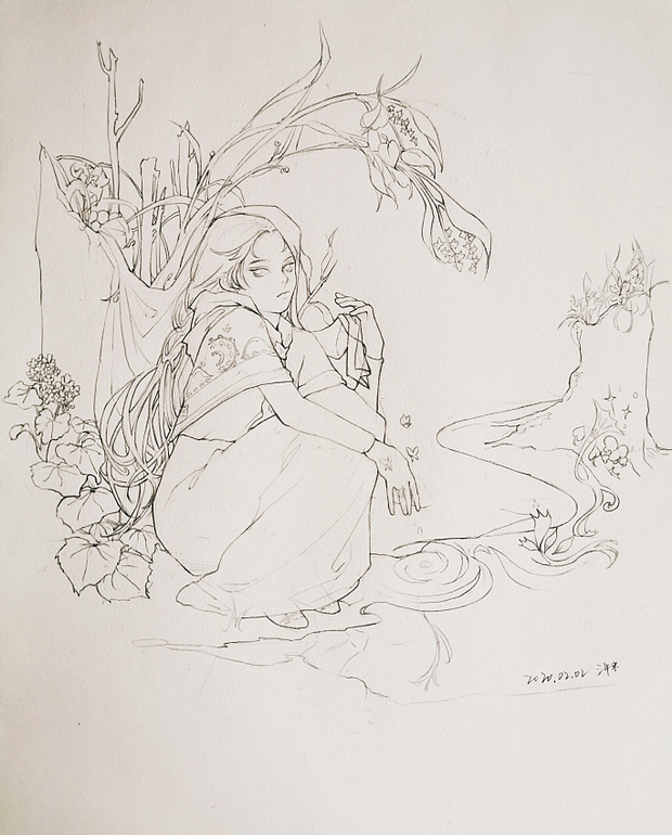 很久以前的一些线稿