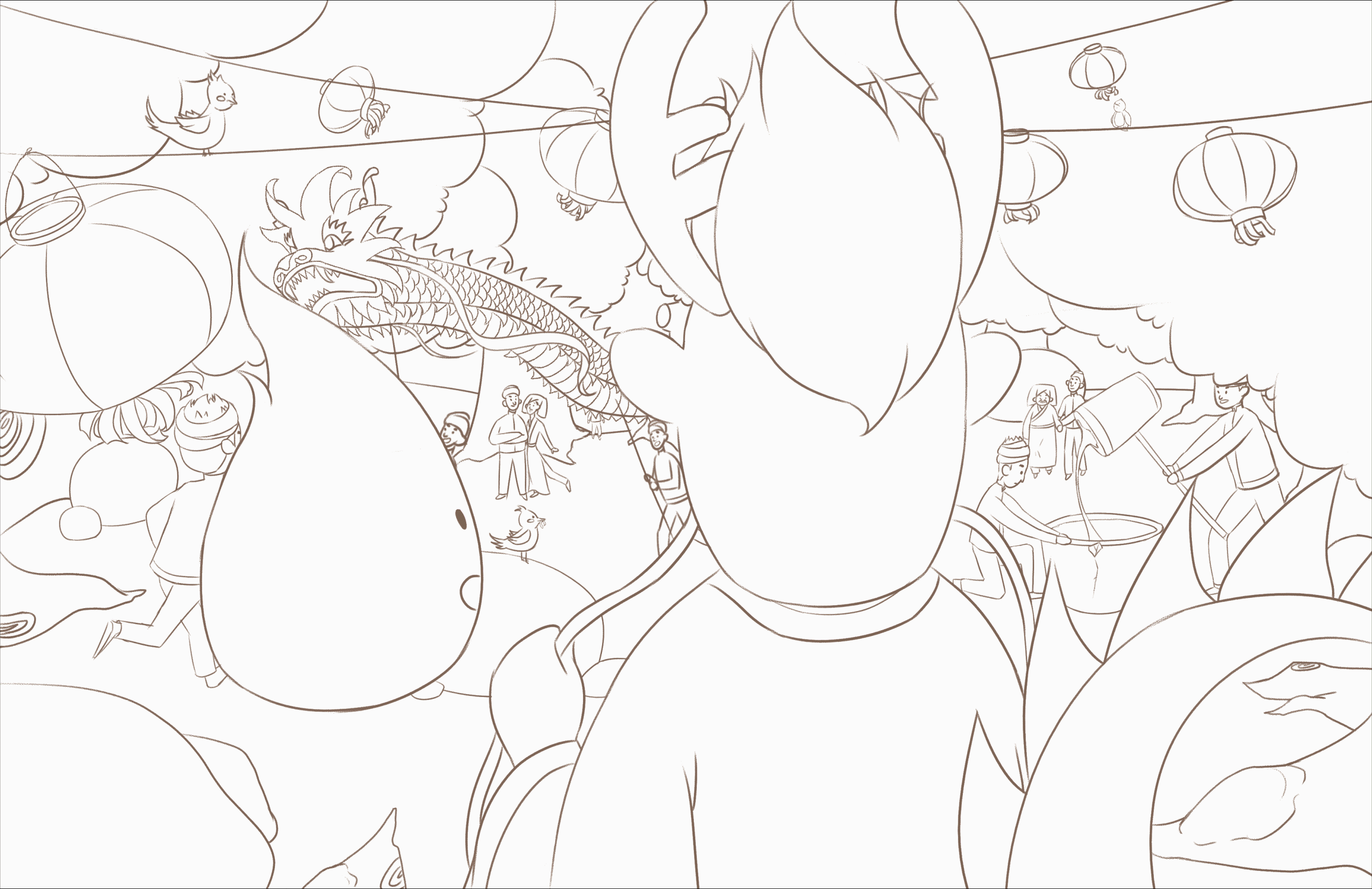 广西传统节日“侬侗节"（图ZMjgyNzc2MTg0） - 儿童插画 - 站酷设计师库鲁殿下原创素材 - 站酷ZCOOL
