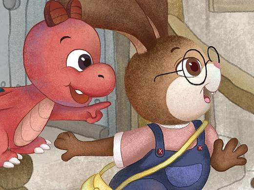 可爱的小兔子一家