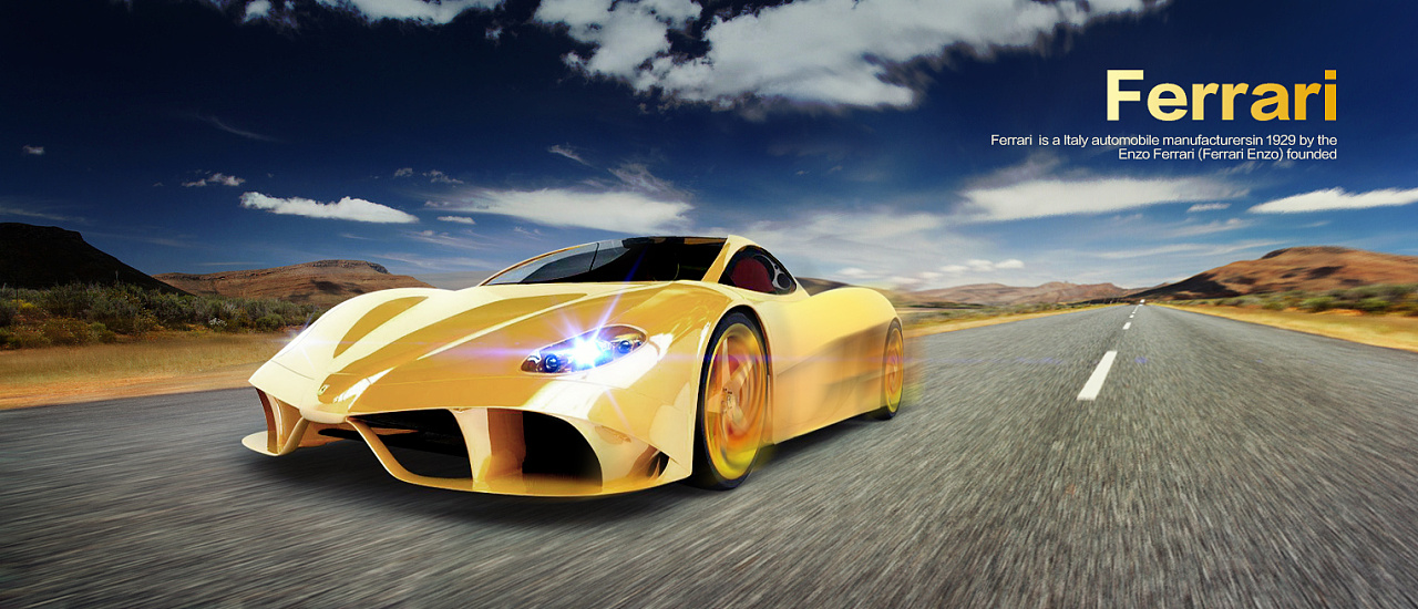 跑车banner|平面|海报|mimi哒 - 原创作品 - 站酷 (zcool)