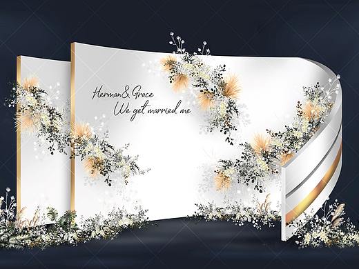 婚礼手绘 泰式伯爵白婚礼效果图（个人主页-ZNDM3MTE1NjA=） - 艺术插画 - 站酷设计师放飞TM原创素材 - 站酷ZCOOL