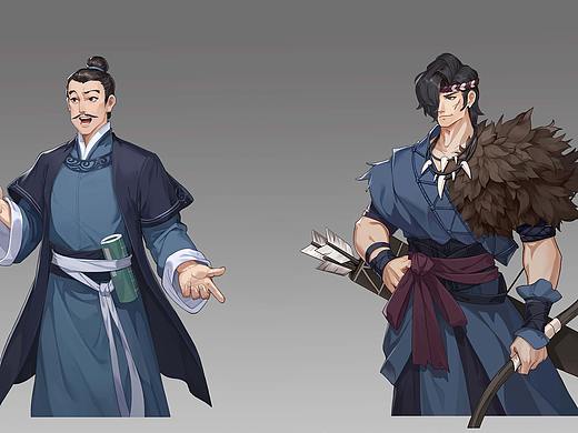 2020年金山世游《武林闲侠》人像立绘