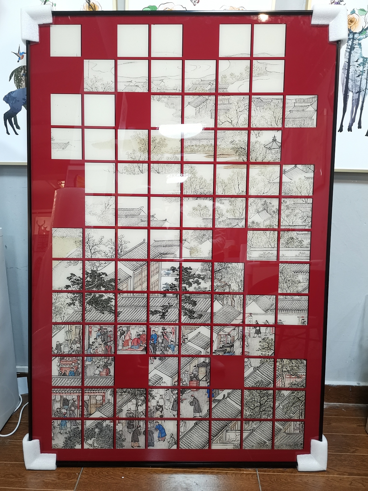 乾唐晶瓷画展示