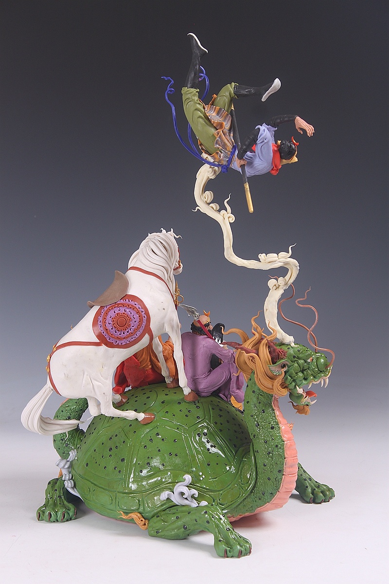 贺加贵面塑软陶作品(西游记)