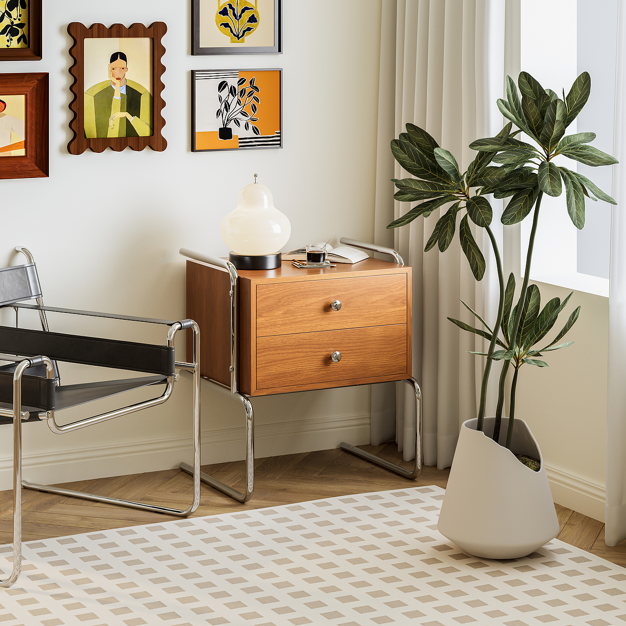 中古包豪斯床头柜