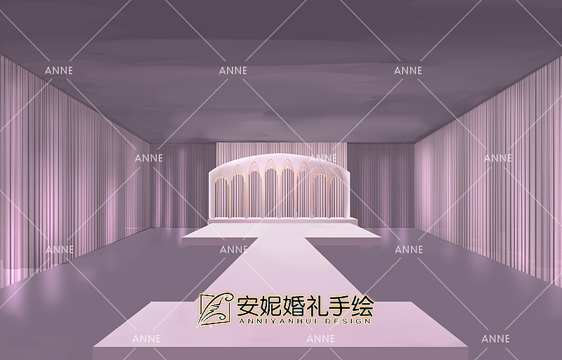 安妮婚礼手绘 | 游乐