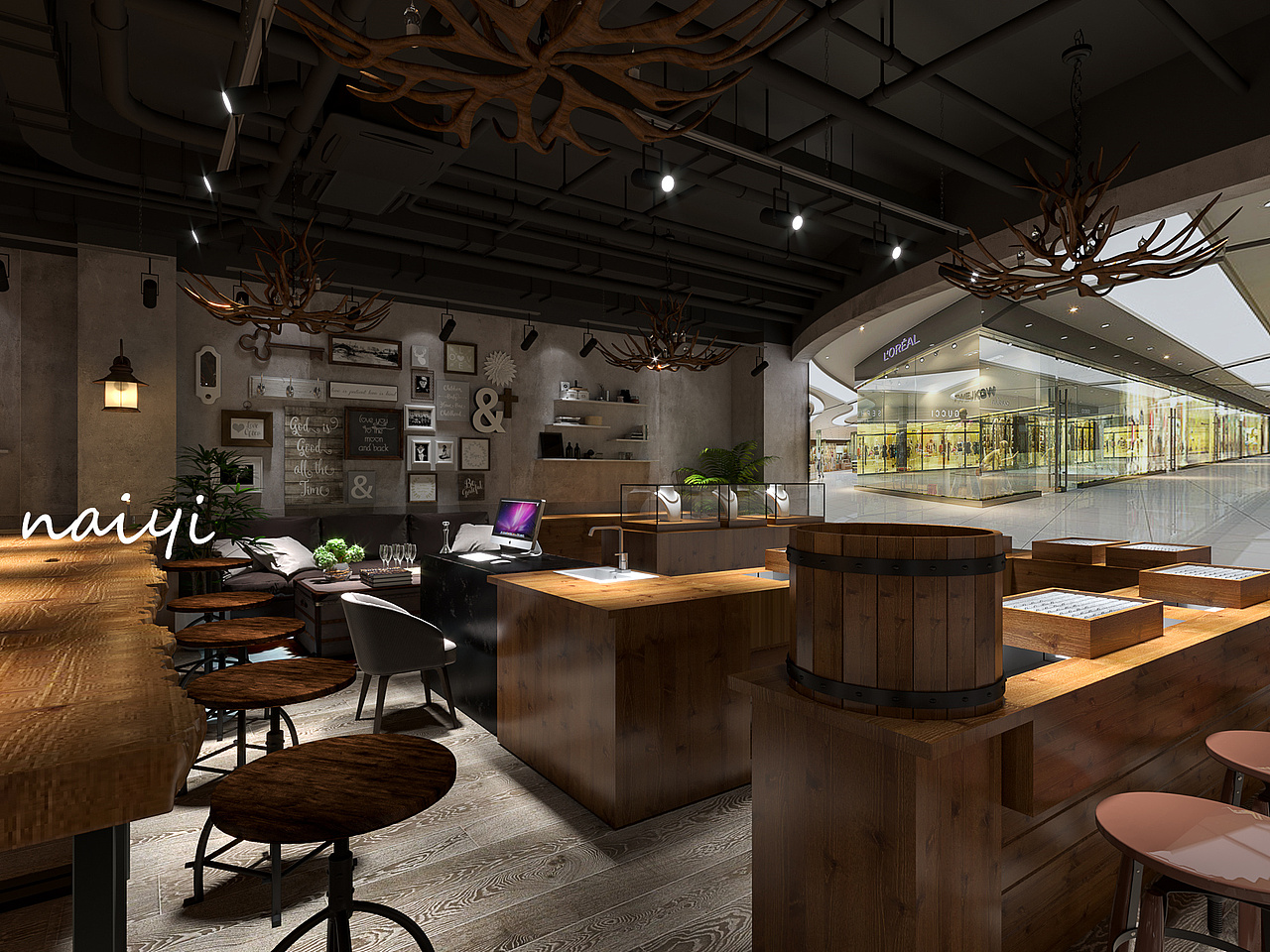 首饰店效果图＋水电图（图ZMjg0MzkxMzE2） - 商业空间设计 - 站酷设计师周奈一原创素材 - 站酷ZCOOL