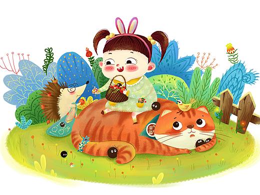 我才不是橘猫（个人主页-ZNDI5MjU4MzY=） - 儿童插画 - 站酷设计师猫乐乐楽原创素材 - 站酷ZCOOL