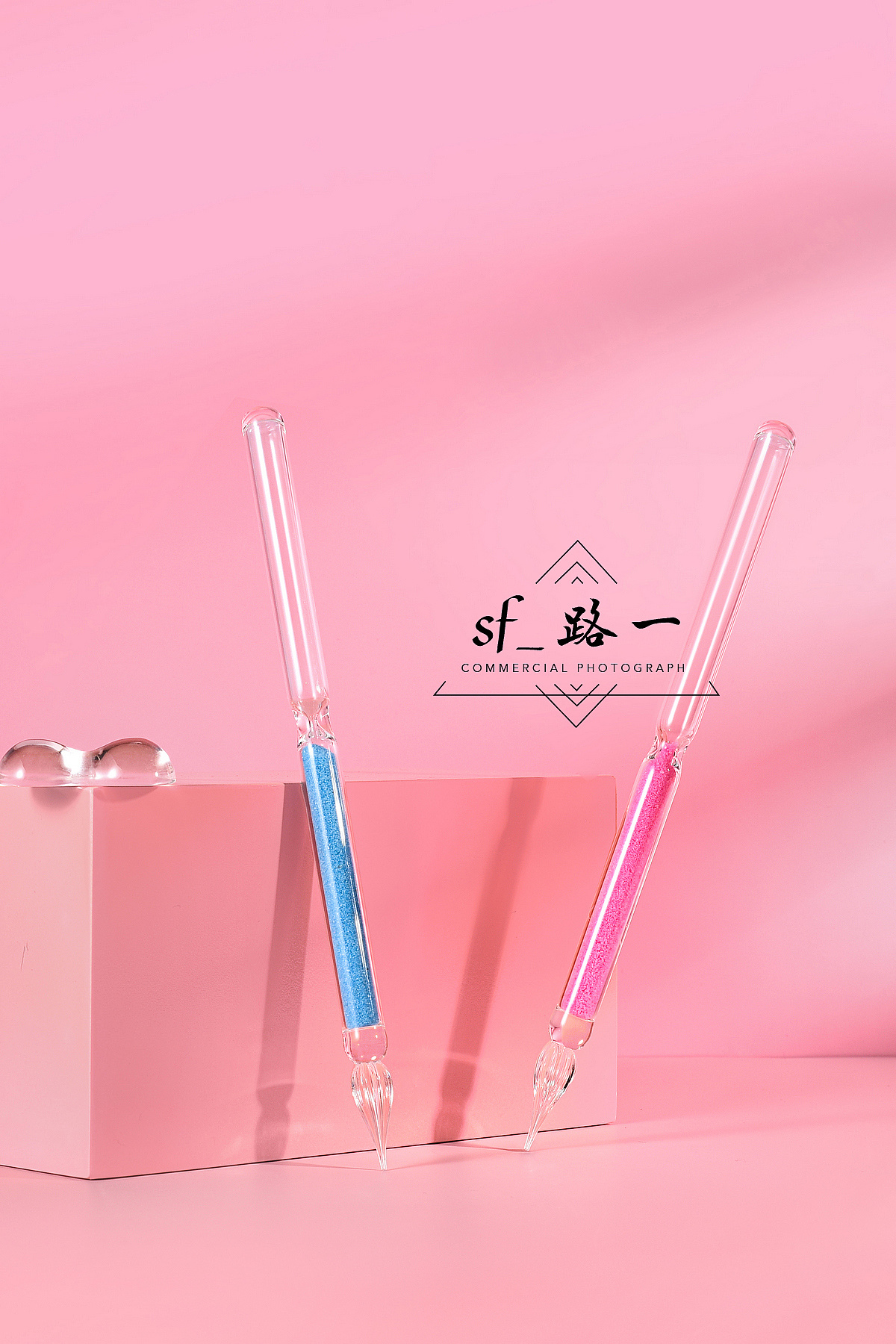 流沙透明笔拍摄文具