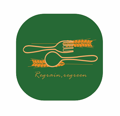 环保可食用麦糟餐具logo设计