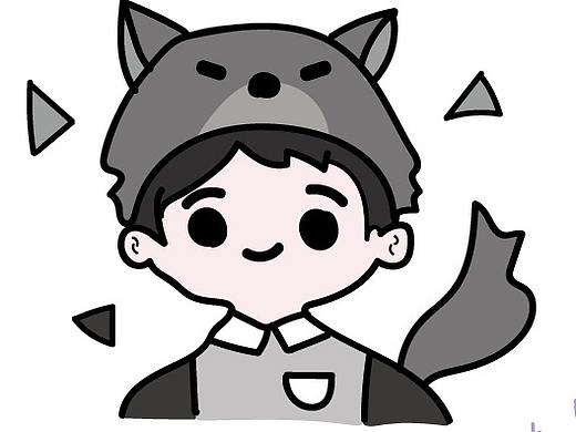 情头插画《男》（个人主页-ZNDU5ODE2NzI=） - 创作习作 - 站酷设计师南於原创素材 - 站酷ZCOOL