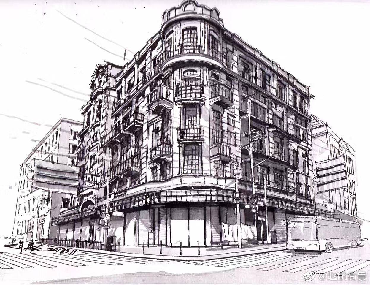 《上海》手绘合集_赵航马克笔-站酷zcool