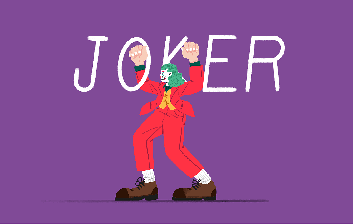 【大手大脚】系列 - 小丑JOKER（图ZMjAxMTI0NzI4） - 艺术插画 - 站酷设计师陈西歪_CY原创素材 - 站酷ZCOOL
