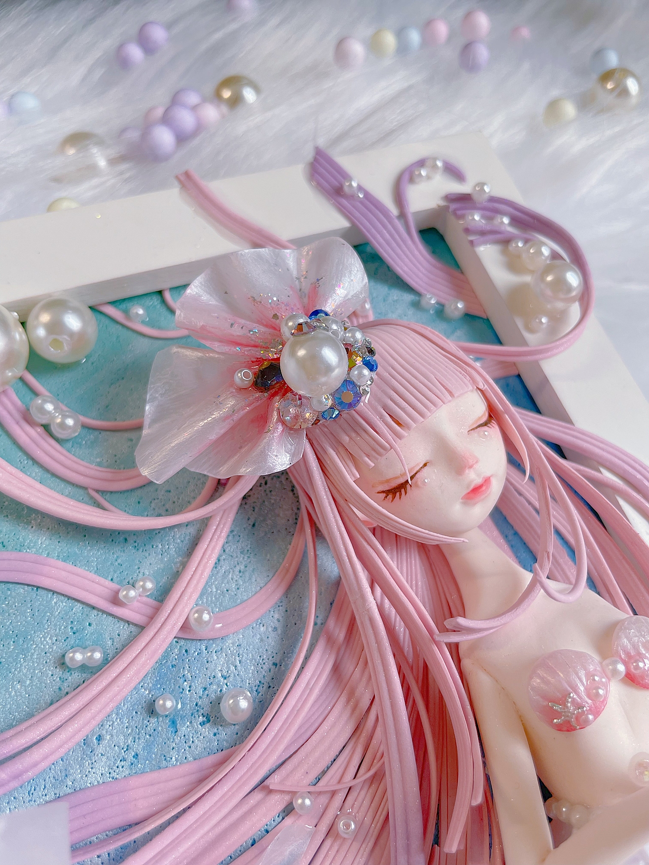 原创粘土作品—美人鱼