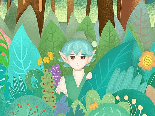 森林精靈男孩插畫（個(gè)人主頁(yè)-ZMzY0MzM2NDQ=） - 創(chuàng)作習(xí)作 - 站酷設(shè)計(jì)師Vanasure原創(chuàng)素材 - 站酷ZCOOL