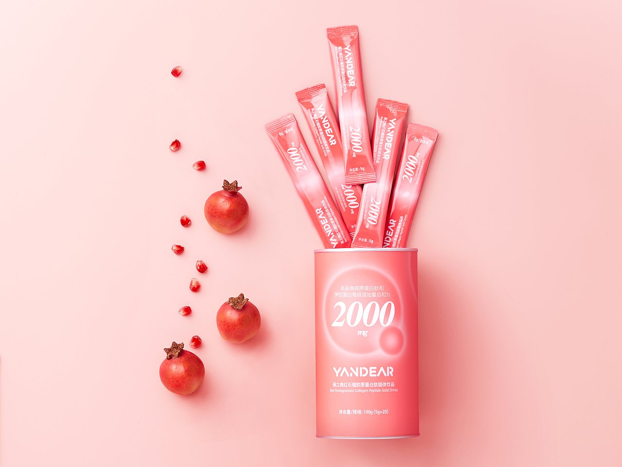 红石榴胶原蛋白饮品包装（图ZMjI0Njg4NjAw） - 包装 - 站酷设计师lacusswong原创素材 - 站酷ZCOOL
