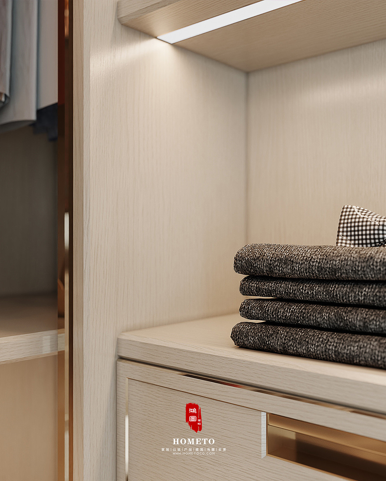 嘉定区 · 绿地天呈 - 主卧 / 衣帽间（图ZMjE5MjQzNjEy） - 家装设计 - 站酷设计师鸿图世纪原创素材 - 站酷ZCOOL