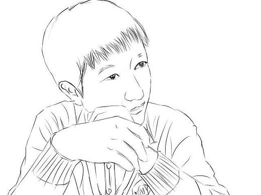 手绘板上的处女作草稿