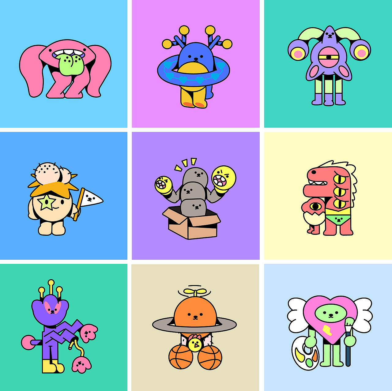 野狗富贵 | 99 little monsters