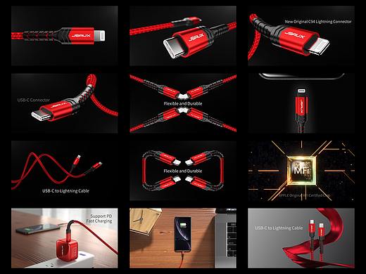 JSAUX耐折数据线(二)