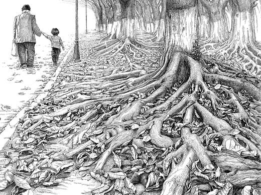 苏武《根-立冬》插画