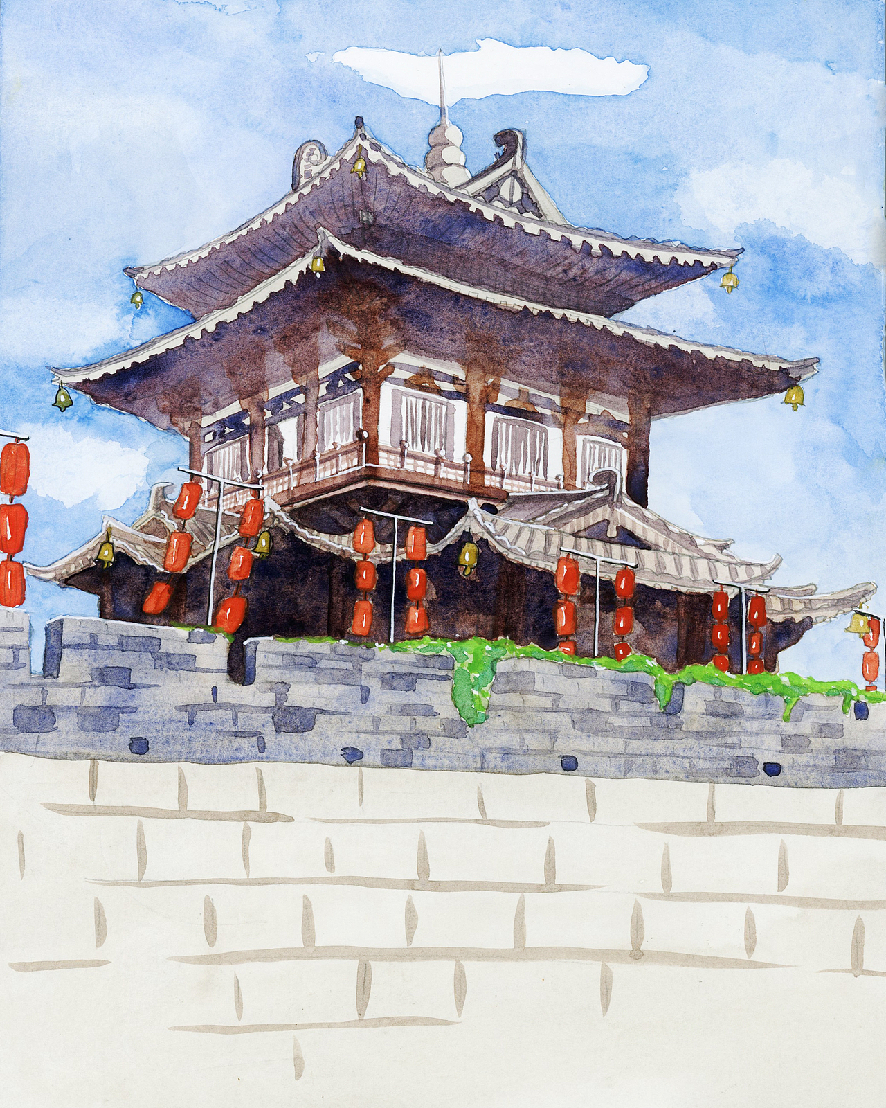 桂林公园风景写生系列2