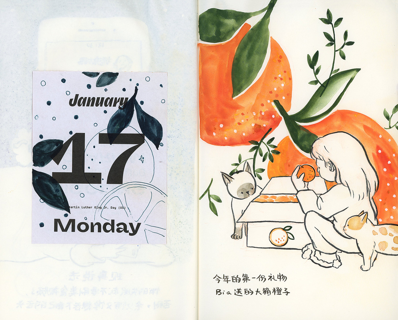 2022年1月合辑:蘑菇PIU的日常手账