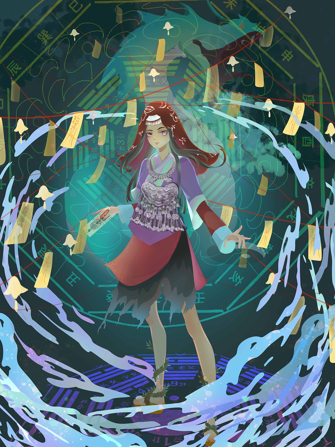 《山神》《水神》《土地灵童》《祭司萨满》