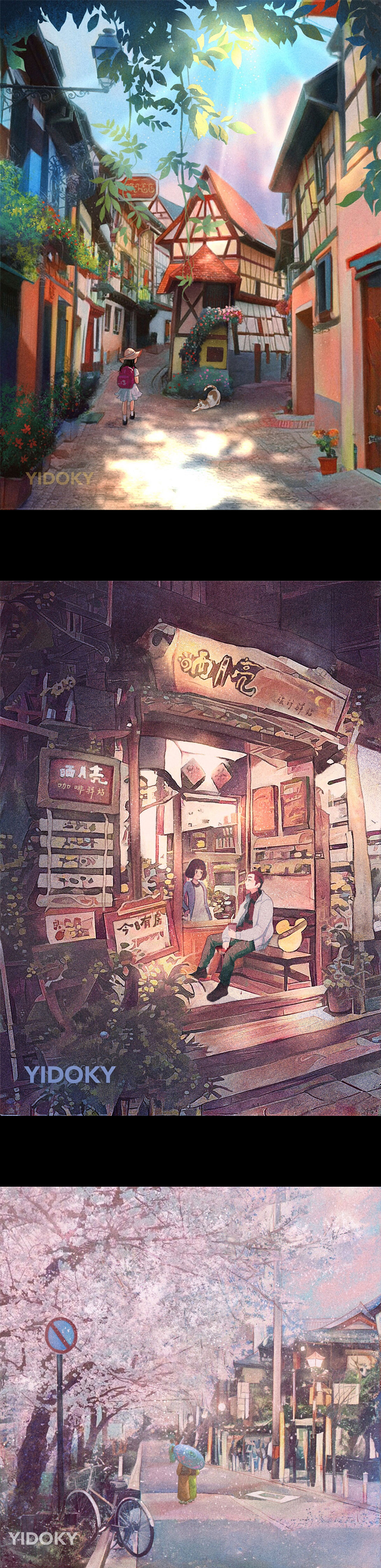 Beautiful scenery in dreams系列（图ZMTY1NjUwNTI0） - 艺术插画 - 站酷设计师YIDOKY原创素材 - 站酷ZCOOL