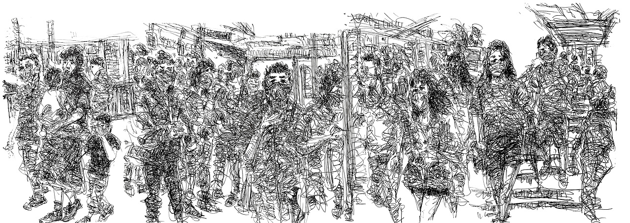 面具-追踪2020（2020上海路人全篇）（图ZMjM3MzU5NjM2） - 艺术插画 - 站酷设计师速写路人在路上原创素材 - 站酷ZCOOL