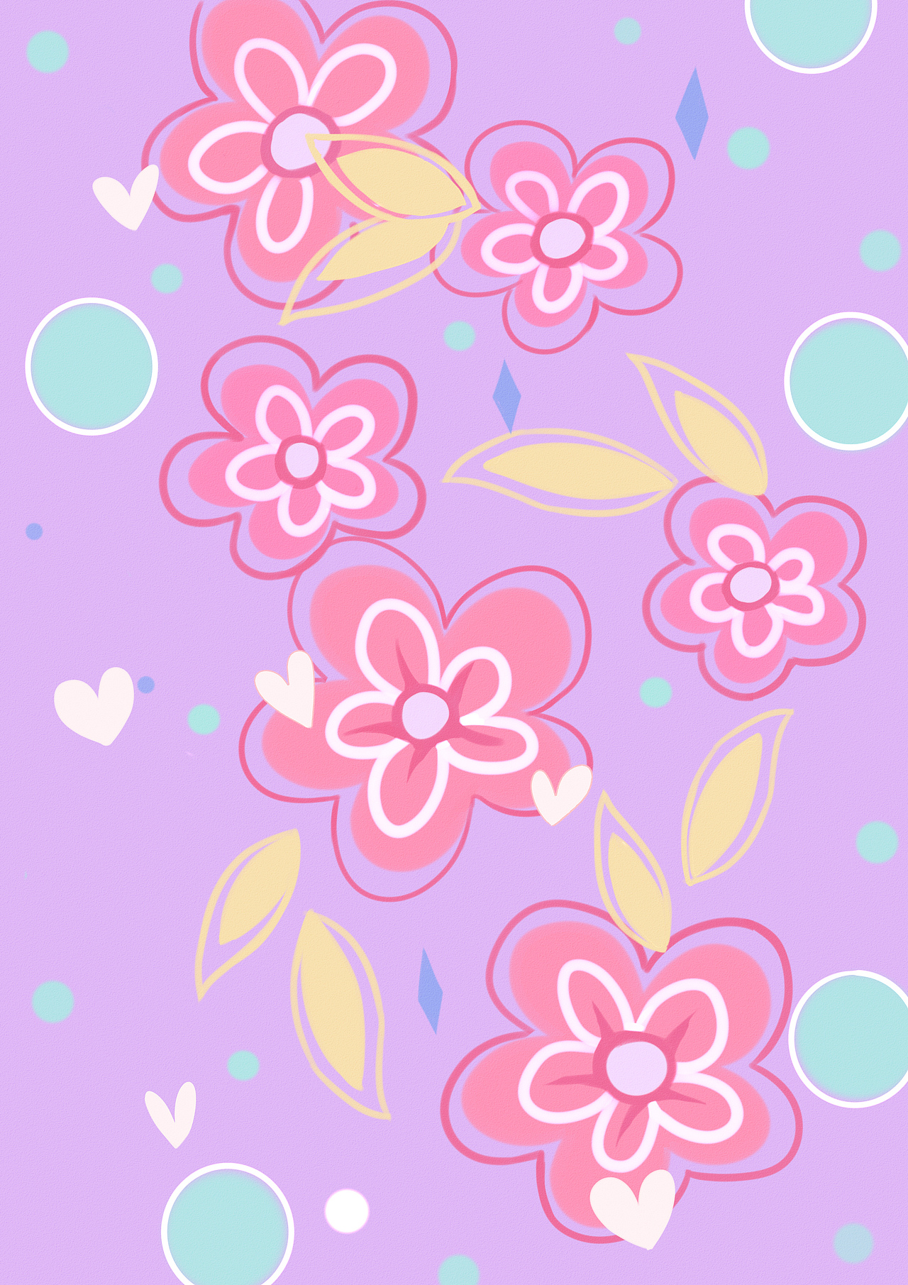 花卉壁纸包装系列（图ZMjk5MDUxNzky） - 艺术插画 - 站酷设计师七月花鸣原创素材 - 站酷ZCOOL