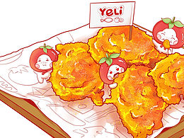 ～炸雞系列插畫～