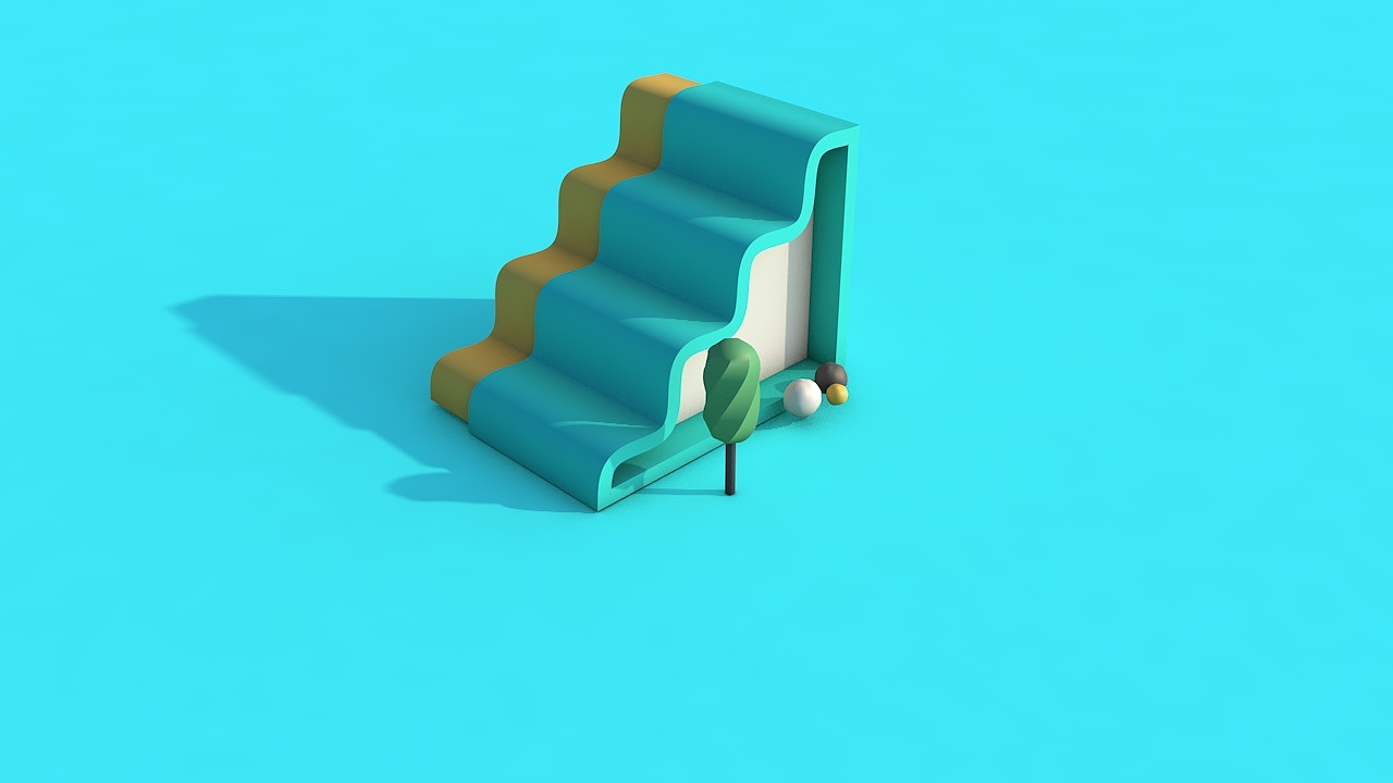 C4D-小楼梯（图ZMTgxNzUwNjI4） - 其他UI - 站酷设计师设计狂丿原创素材 - 站酷ZCOOL