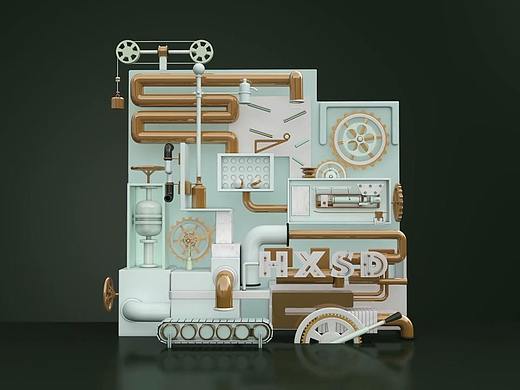 C4D質(zhì)感表現(xiàn)（個(gè)人主頁(yè)-ZNDA4MTE2OTI=） - 動(dòng)畫(huà)/影視 - 站酷設(shè)計(jì)師酉月小K原創(chuàng)素材 - 站酷ZCOOL