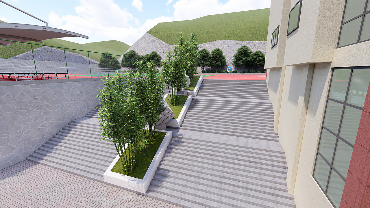 竹韵校园文化（图ZMjIwMjA4Mjgw） - 景观设计 - 站酷设计师森美文化设计原创素材 - 站酷ZCOOL