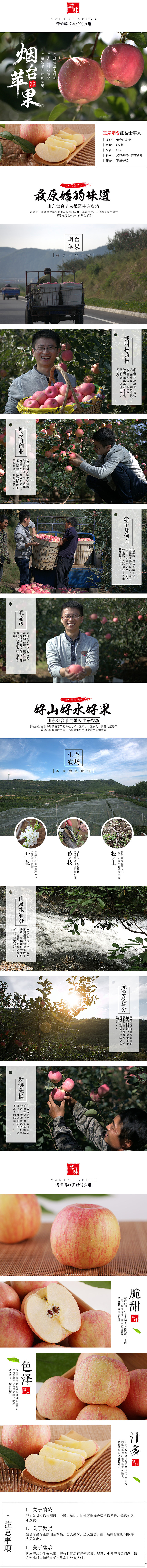 天猫/淘宝/汇吃/淘花源活动/漂鸟反乡/烟台苹果 红富士 生鲜水果/详情页（图ZMzQxNjM5OTI=） - 电商 - 站酷设计师豆蔻1128原创素材 - 站酷ZCOOL