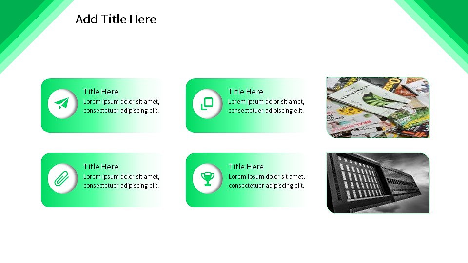 绿色清爽商务汇报动态PPT模版